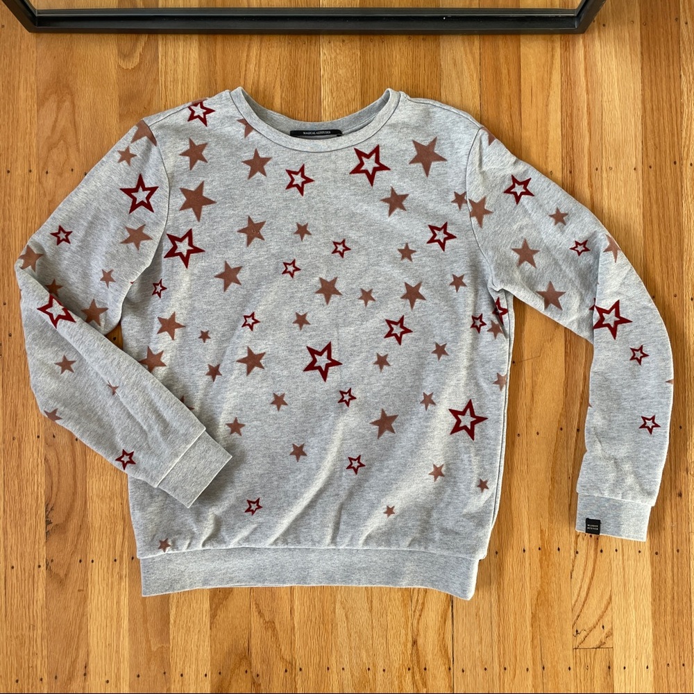 Scotch & Soda Grey Pullover with Star Details